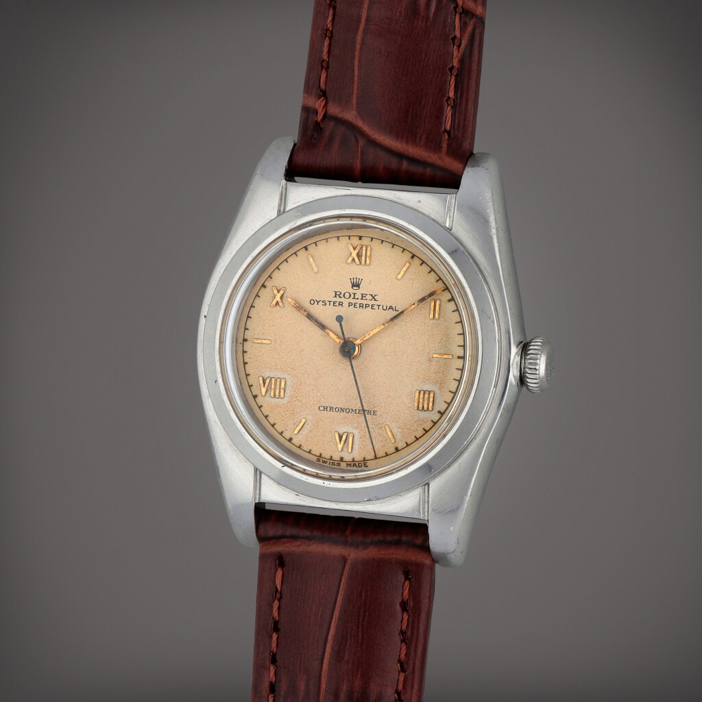 View full screen - View 1 of Lot 310. 'Bubbleback', Reference 2940 | A stainless steel wristwatch | Circa 1945.