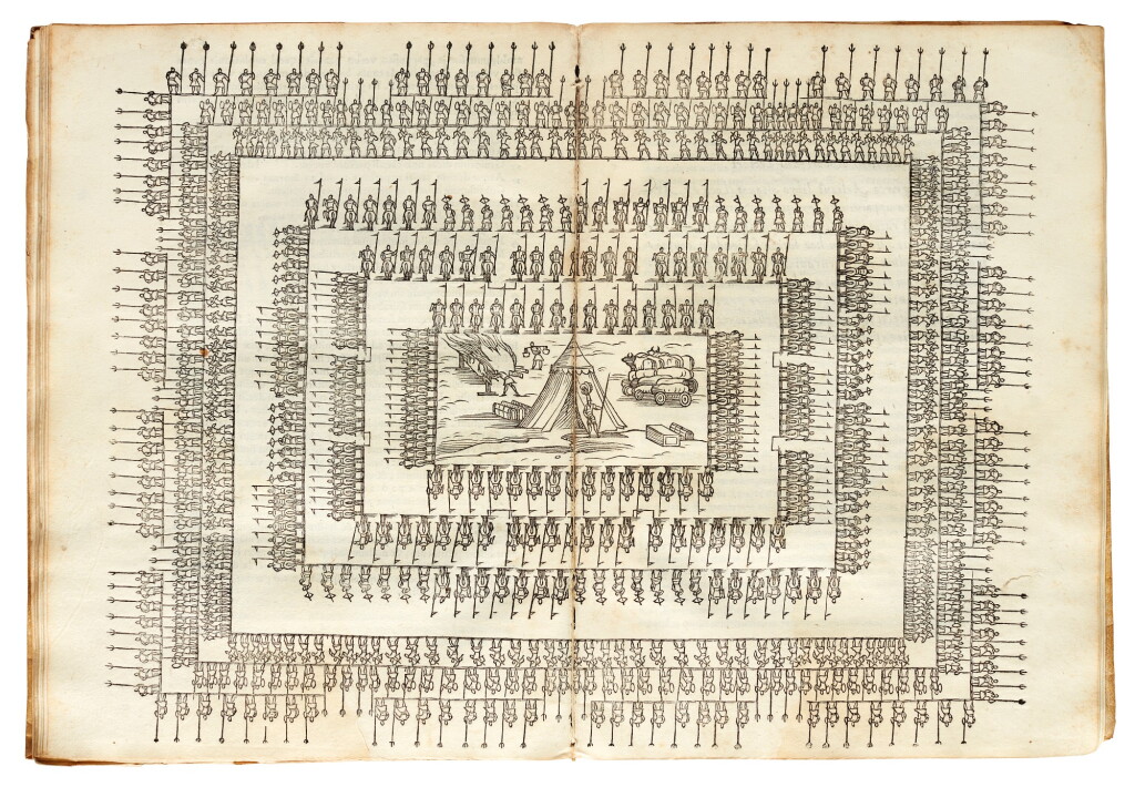 View full screen - View 1 of Lot 134. Aelianus, De militaribus ordinibus instituendis, Venice, 1552, contemporary vellum.
