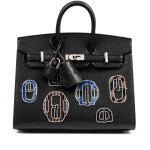 Limited Edition Black Chèvre Chamkila Bouclerie Moderne Casaque Birkin 20 Sellier Palladium Hardware, 2025