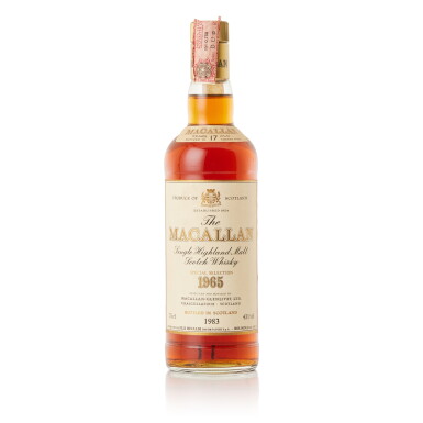 View full screen - View 1 of Lot 9356. The Macallan 17 Year Old 43.0 abv 1965 (1 BT75).