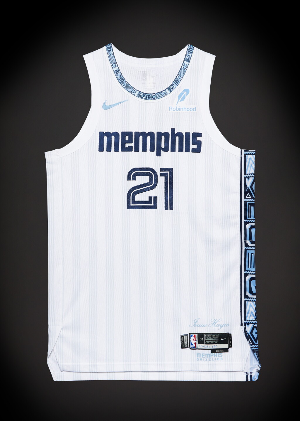 View full screen - View 1 of Lot 59. Jahmai Mashack ‘Rookie Debut’ Memphis Grizzlies 2025-2026 Game Worn City Edition Jersey .