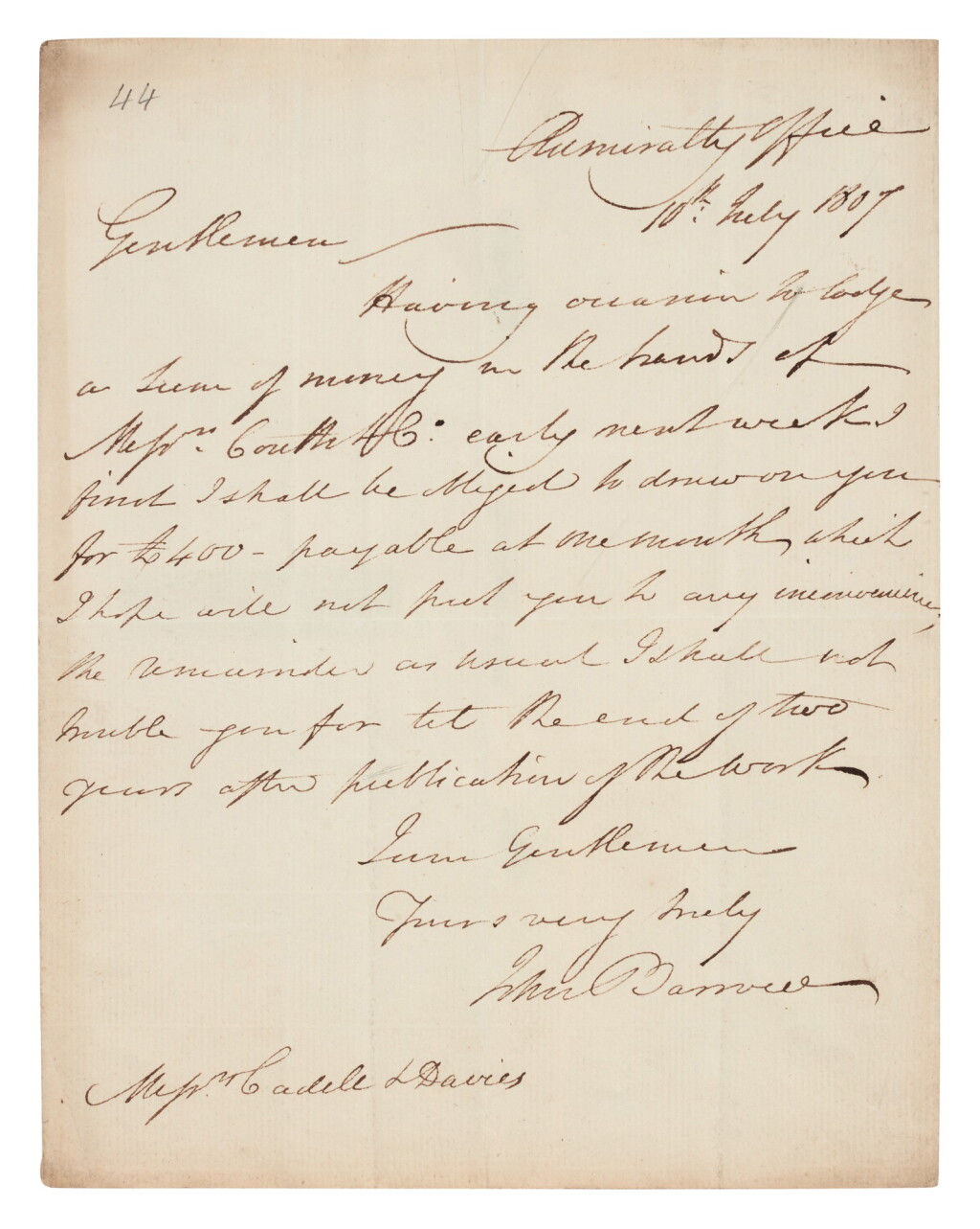 View full screen - View 1 of Lot 113. Napoleon--St Helena | Collection of documents relating to Napoleon's imprisonment, c. 1807-1840.