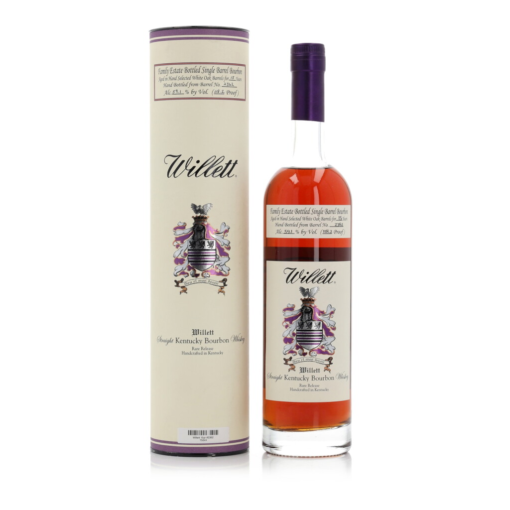 View full screen - View 1 of Lot 410. Willett Family Estate Single Barrel Bourbon 15 Year Old #2363 118.2 Proof NV (1 BT 75cl).