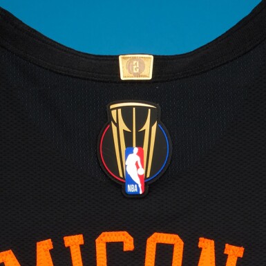 View full screen - View 1 of Lot 58. Trey Jemison III ‘NBA Cup Finals Championship Clinching’ New York Knicks 2025-2026 Game Issued Statement Edition Jersey | Probable Wear.
