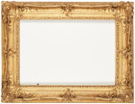 An 18th century French Rococo carved giltwood frame