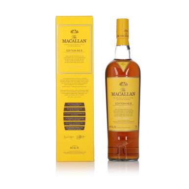 View full screen - View 1 of Lot 34. The Macallan Edition No.3 48.3 abv NV (1 BT 75cl).