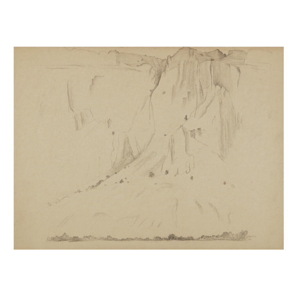 View full screen - View 1 of Lot 71. GEORGIA O'KEEFFE | UNTITLED (GHOST RANCH CLIFF).