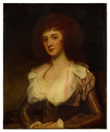 View full screen - View 1 of Lot 230. Portrait of Mrs. Mary Pemberton (b. 1756), half-length.
