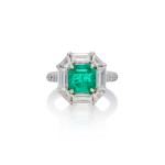 Emerald and Diamond Ring