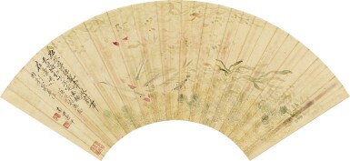 View full screen - View 1 of Lot 6086. 惲壽平 落花遊魚|Yun Shouping, Fishes.