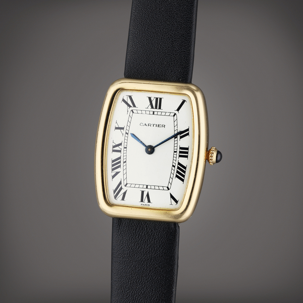 View full screen - View 1 of Lot 72. Square Incurvé | A yellow gold wristwatch, Circa 1970.