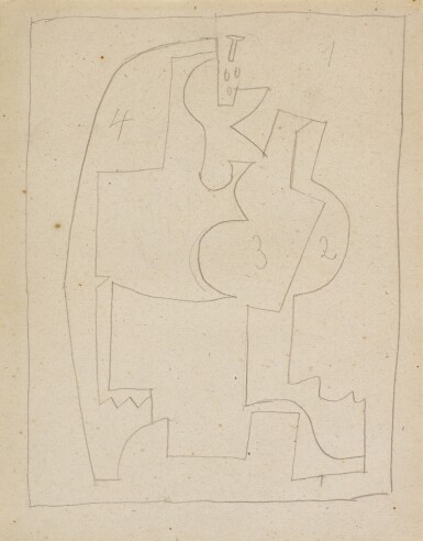 View full screen - View 1 of Lot 1. Étude pour un guéridon.