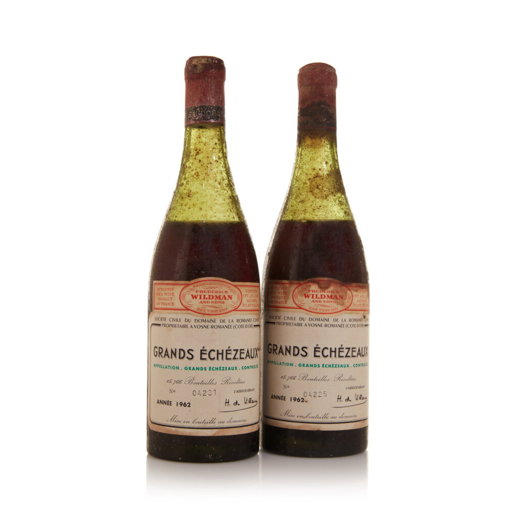 View full screen - View 1 of Lot 542. Grands Echézeaux 1962 Domaine de la Romanée-Conti (1 BT).