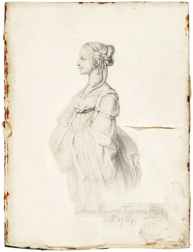 View full screen - View 1 of Lot 124. A self portrait.