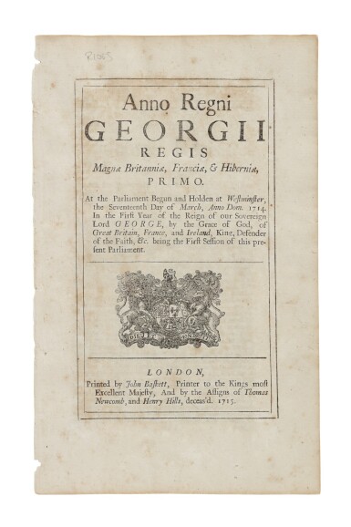 View full screen - View 1 of Lot 246. The Riot Act—British Parliament | Now you can read 'em the Riot Act.