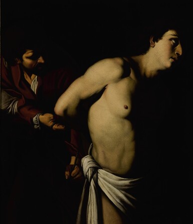 View full screen - View 1 of Lot 201. MASTER OF THE SAMARITAN | A MALE SAINT BOUND FOR MARTYRDOM.