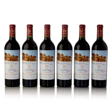 View full screen - View 1 of Lot 24. Château Mouton Rothschild 2004 (6 BT).