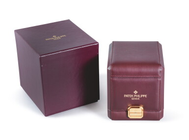 View full screen - View 1 of Lot 90. PATEK PHILIPPE | A WATCH WINDING BOX CIRCA 1990.