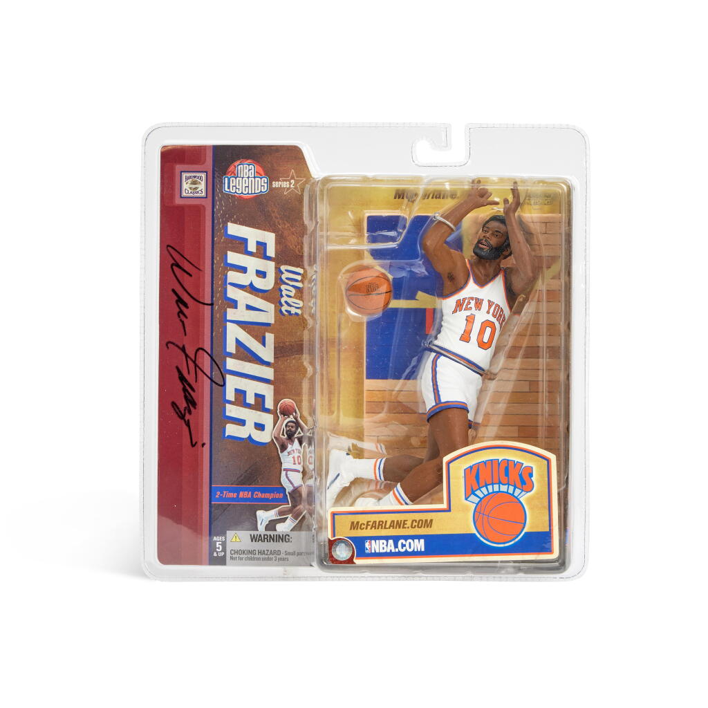 View full screen - View 1 of Lot 218. Walt Frazier NBA Legends Series 2 Signed New York Knicks Action Figure.