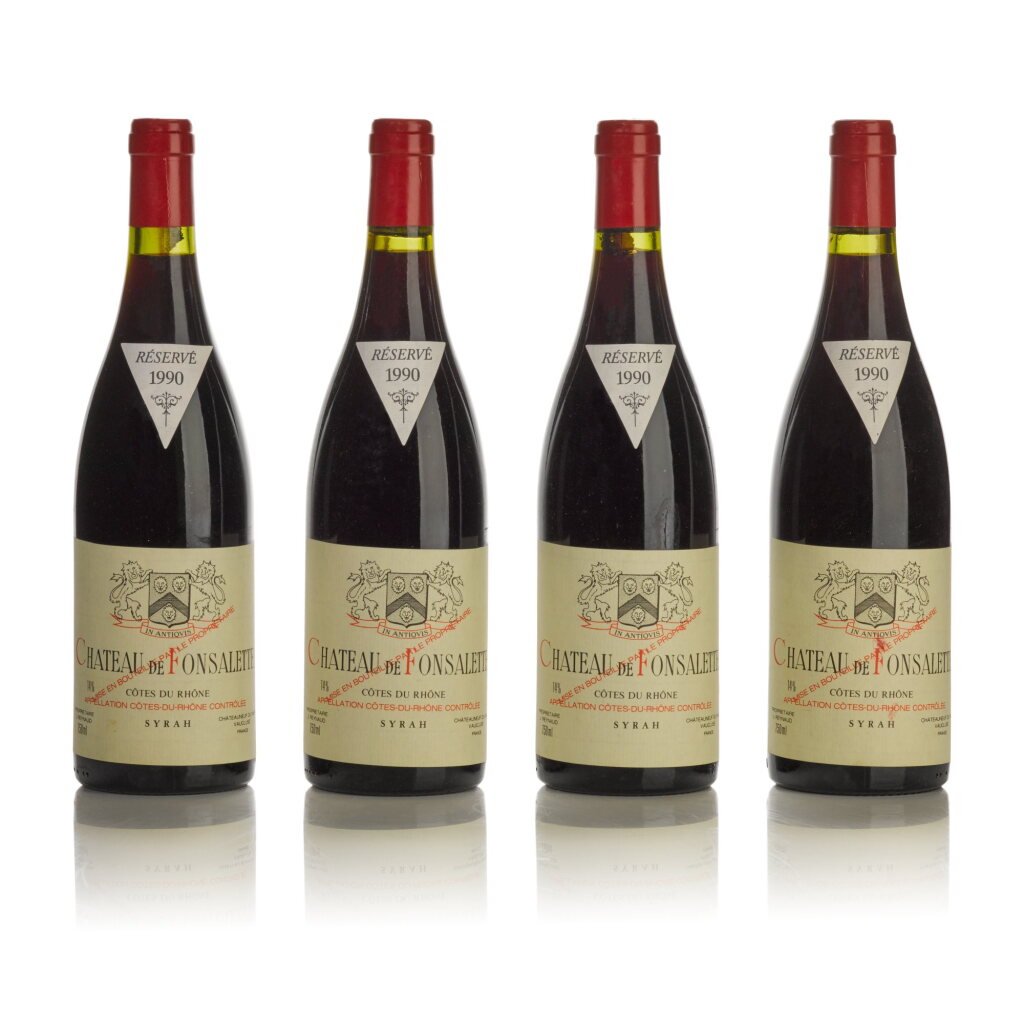 View full screen - View 1 of Lot 273. Château de Fonsalette, Syrah 1990 (12 BT).
