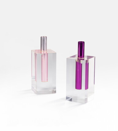 View full screen - View 1 of Lot 1009. Two Flower Vase #1 vases | Deux vases Flower Vase #1 .