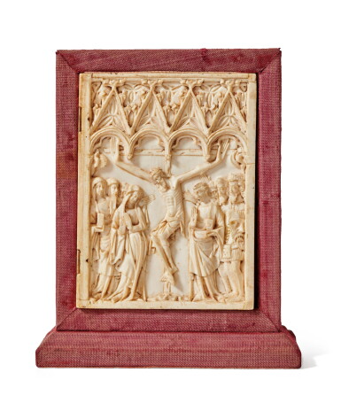 View full screen - View 1 of Lot 8. French, circa 1350-1400, Crucifixion | France, vers 1350-1400, Crucifixion.