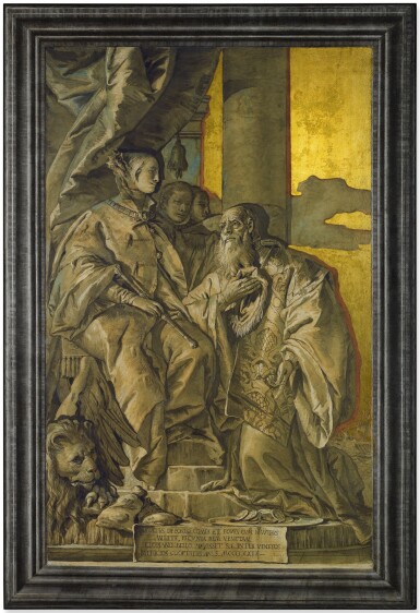 View full screen - View 3 of Lot 18. A Set of Six Paintings depicting the Celebrated Deeds of the Porto Family of Vicenza.