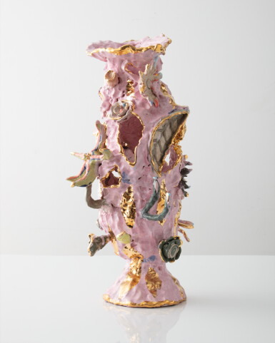 View full screen - View 1 of Lot 13. Pink Patch Vessel .