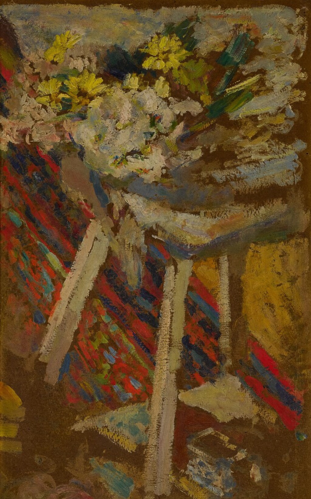 View full screen - View 1 of Lot 434. Flowers on a Stool (from a Series of Studies in The Home of Madame Fontaine).