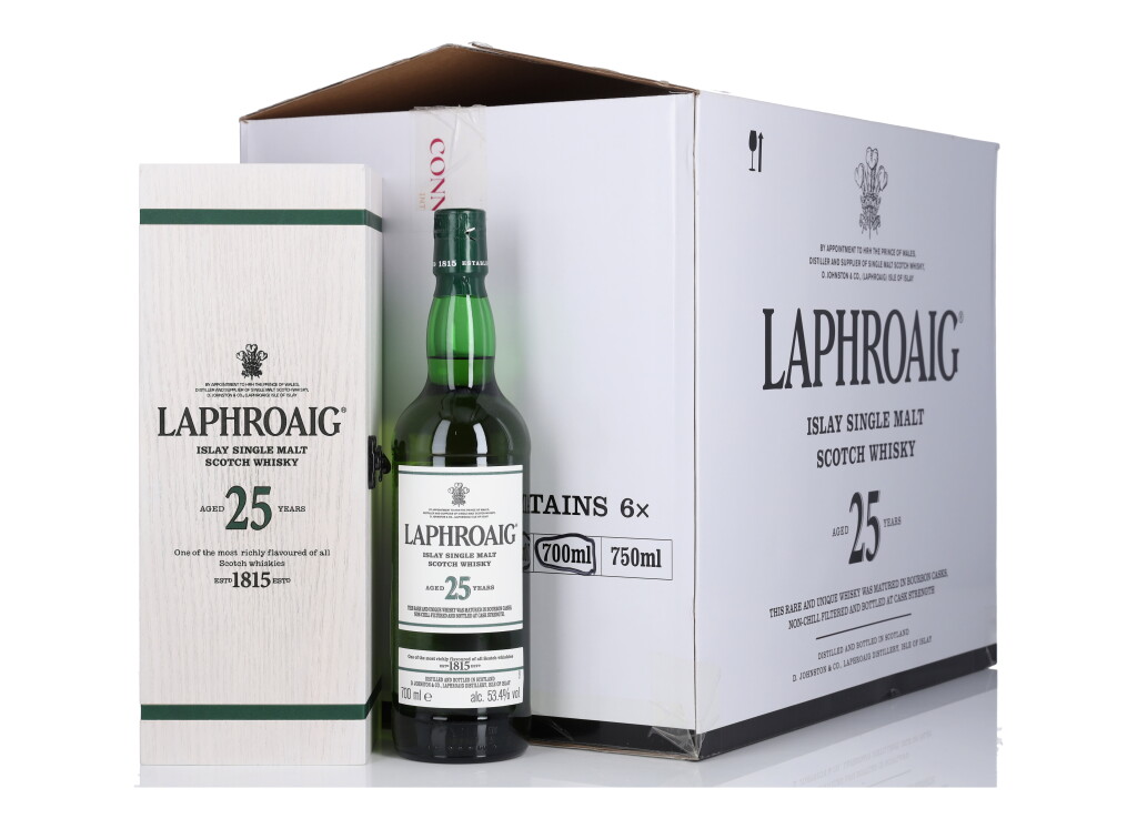 全萤幕检视 - 查看83Laphroaig 25 Year Old Cask Strength 53.4 abv NV (6 Bottles 70cl)的1