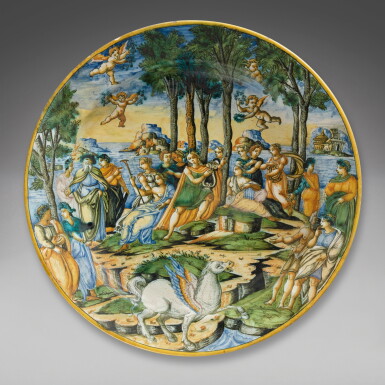 View full screen - View 1 of Lot 672. Italian, probably Urbino, perhaps Patanazzi Workshop, circa 1590-1620.