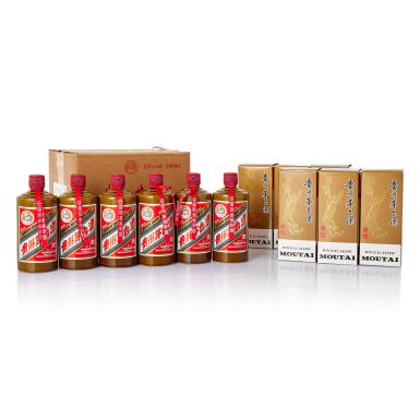 View full screen - View 1 of Lot 5628. 2021年產 "飛天牌" 精品貴州茅台酒 (原箱) Kweichow Flying Fairy Moutai Jingpin 2021 (6 BT50).