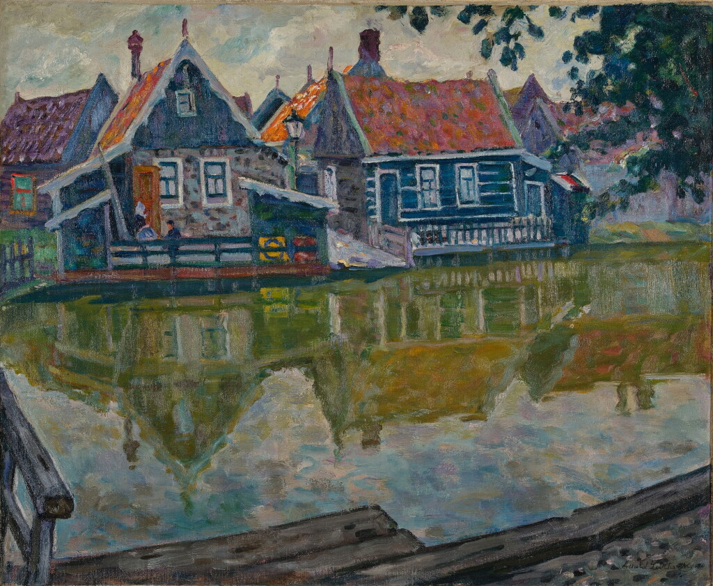 View full screen - View 1 of Lot 186. Quaint Cottages on an early Summer Day.