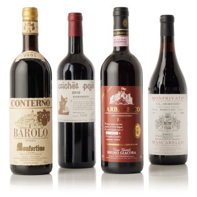 View full screen - View 1 of Lot 8762. Barolo and Barbaresco Mixed Lot (4 BT).