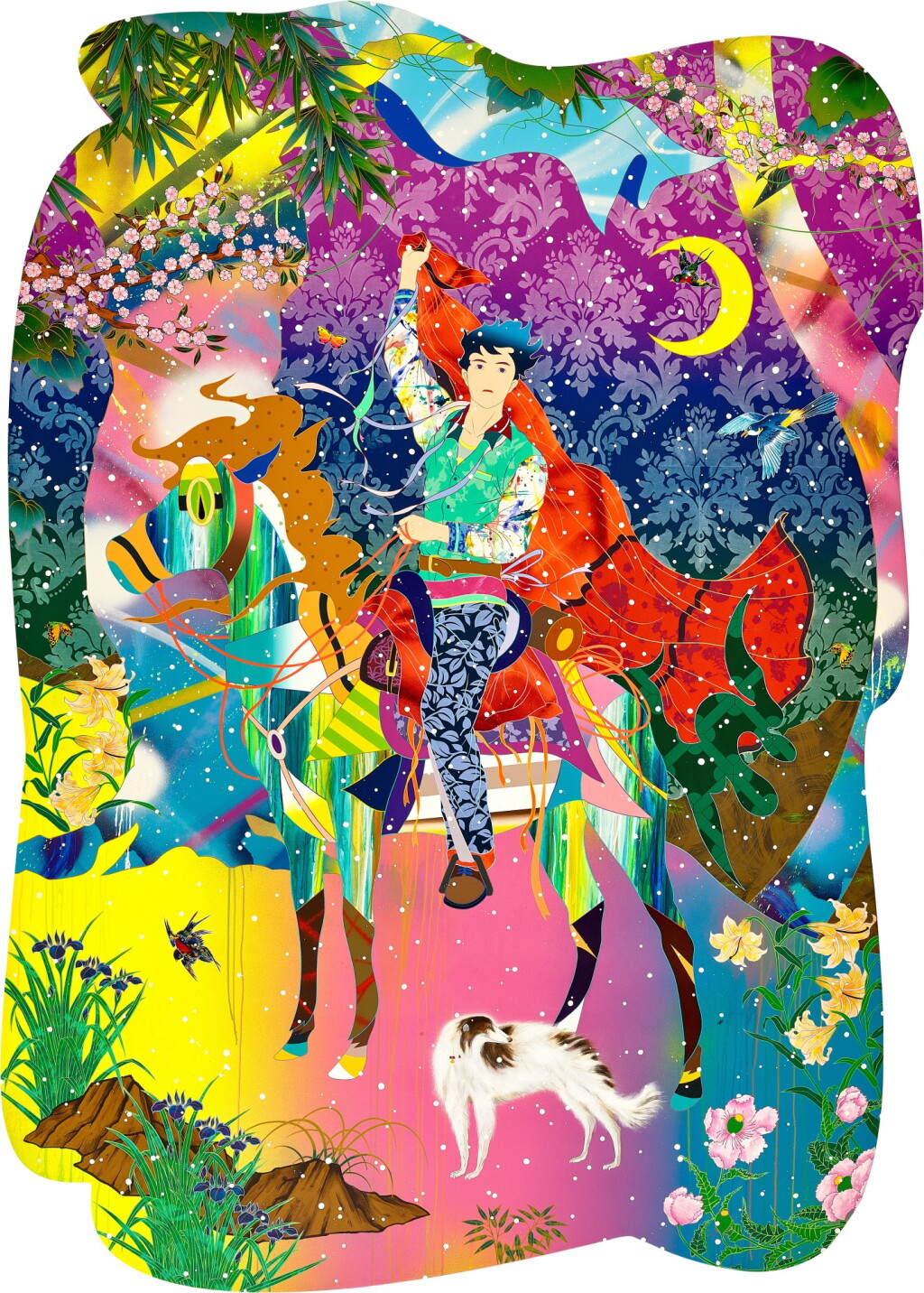 View full screen - View 1 of Lot 1138. Tomokazu Matsuyama 松山智一 | Something Came Together 融匯拼合.