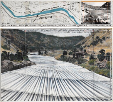 View full screen - View 1 of Lot 64. Over the River (Project for Arkansas River, State of Colorado) .