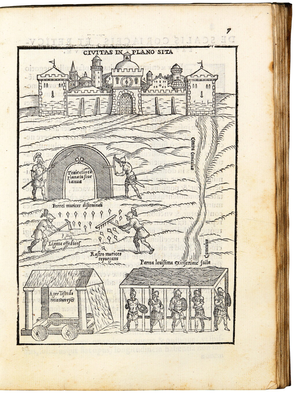 View full screen - View 1 of Lot 241. Hero, De machinis bellicis, Venice, 1572, contemporary limp vellum.