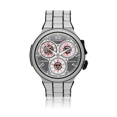View full screen - View 1 of Lot 1. F.P. JOURNE | CENTIGRAPHE SOUVERAIN, REF CTS ALUMINIUM CHRONOGRAPH WRISTWATCH WITH BRACELET CIRCA 2013.