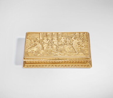 View full screen - View 1 of Lot 710. A Continental Gold Snuff Box, early 19th Century.