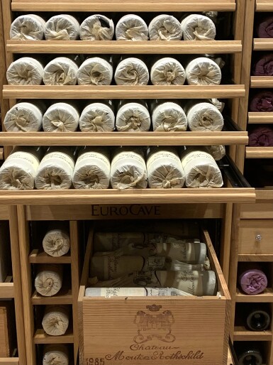 View full screen - View 1 of Lot 45. Château Mouton Rothschild 1985 (12 BT).