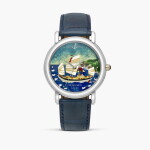 San Marco "Chung Chun", Reference 139-70-9 | A limited edition platinum wristwatch with cloisonné enamel dial, Circa 1998