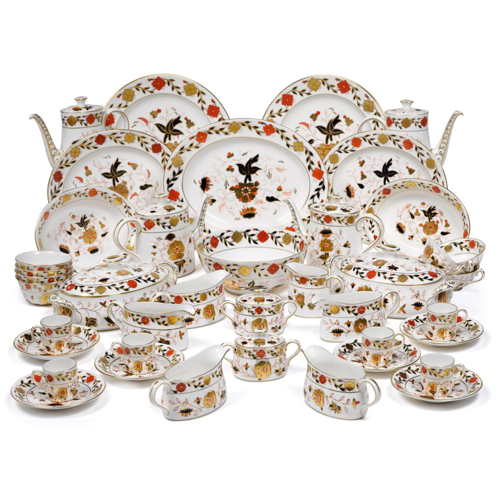 View full screen - View 1 of Lot 123. A Very Extensive Royal Crown Derby Imari Bone China Service, 20th Century.