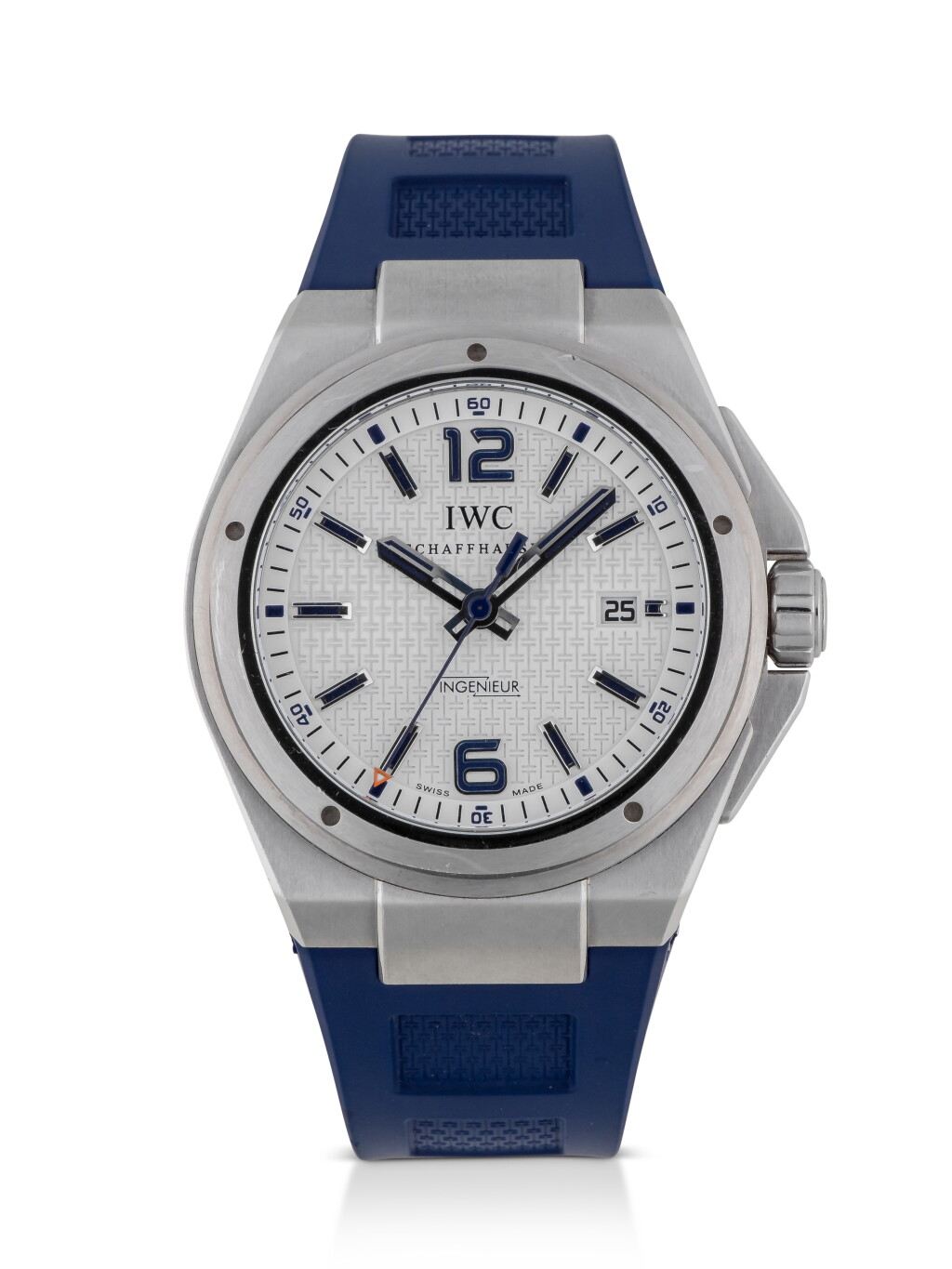 View full screen - View 1 of Lot 42. IWC | INGENIEUR EDITION PLASTIKI, REF 323608 LIMITED EDITION STAINLESS STEEL WRISTWATCH WITH DATE CIRCA 2011.
