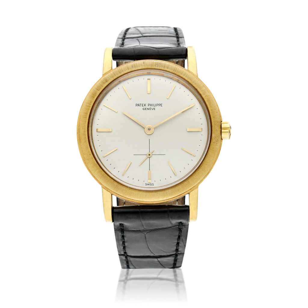 View full screen - View 1 of Lot 228. Reference 3473 A yellow gold automatic wristwatch, Made in 1962.