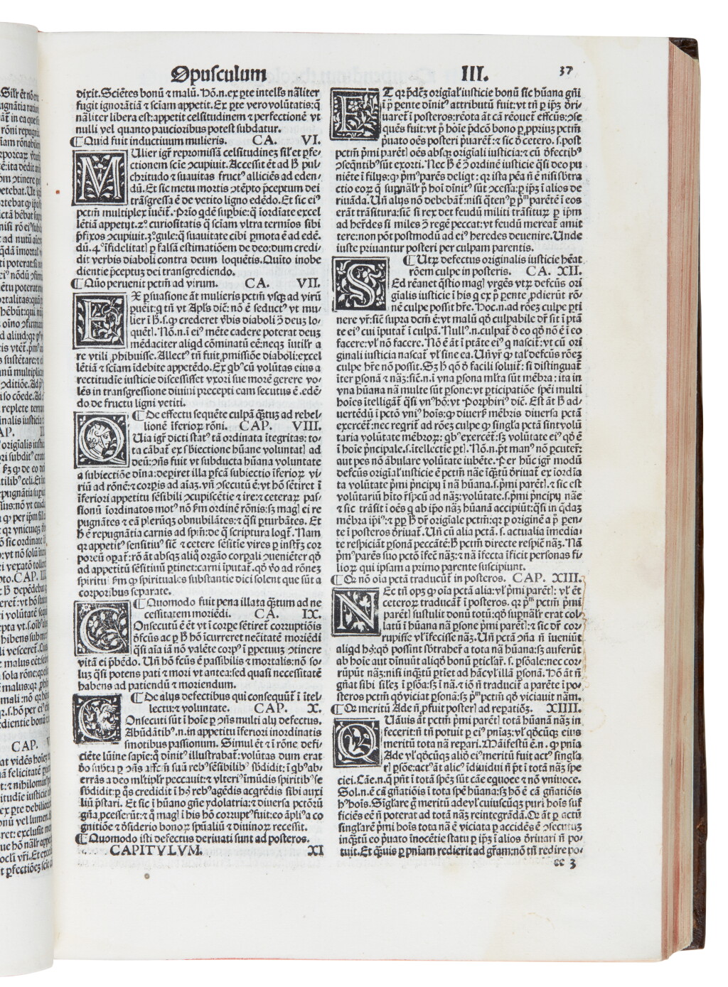 View full screen - View 1 of Lot 161. Thomas Aquinas, Opuscula, Venice, 1498, later mottled calf.