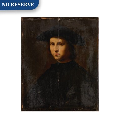 View full screen - View 1 of Lot 12. Portrait of a young man in black.