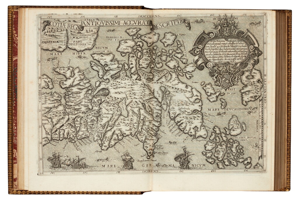 View full screen - View 1 of Lot 130. Leslie | De origine moribus, et rebus gestis Scotorum, Rome, 1578, later olive morocco by Clarke & Bedford.