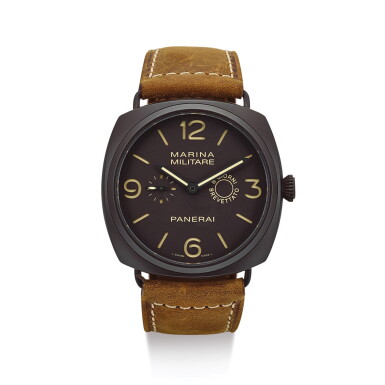 View full screen - View 1 of Lot 2028. PANERAI | RADIOMIR COMPOSITE MARINA MILITARE 8 DAYS, REFERENCE PAM00339 A LIMITED EDITION CERAMIC WRISTWATCH WITH 8 DAYS POWER RESERVE, CIRCA 2010 | 沛納海 | "Radiomir Composite Marina Militare 8 Days 型號PAM00339 限量版陶瓷腕錶,備8天動力儲備,機芯編號00016684,機殼編號M0069/1500,約2010年製".
