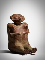 Nayarit Seated Figure, Lagunillas Type B, Protoclassic, circa 100 BC - AD 250