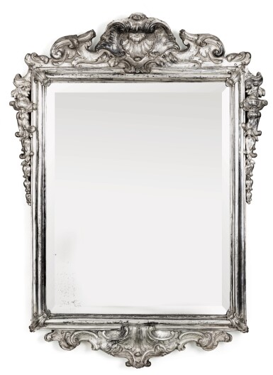 View full screen - View 1 of Lot 45. A SILVER FRAMED MIRROR, NAPLES, CIRCA 1770 | MIROIR EN ARGENT, NAPLES, VERS 1770.